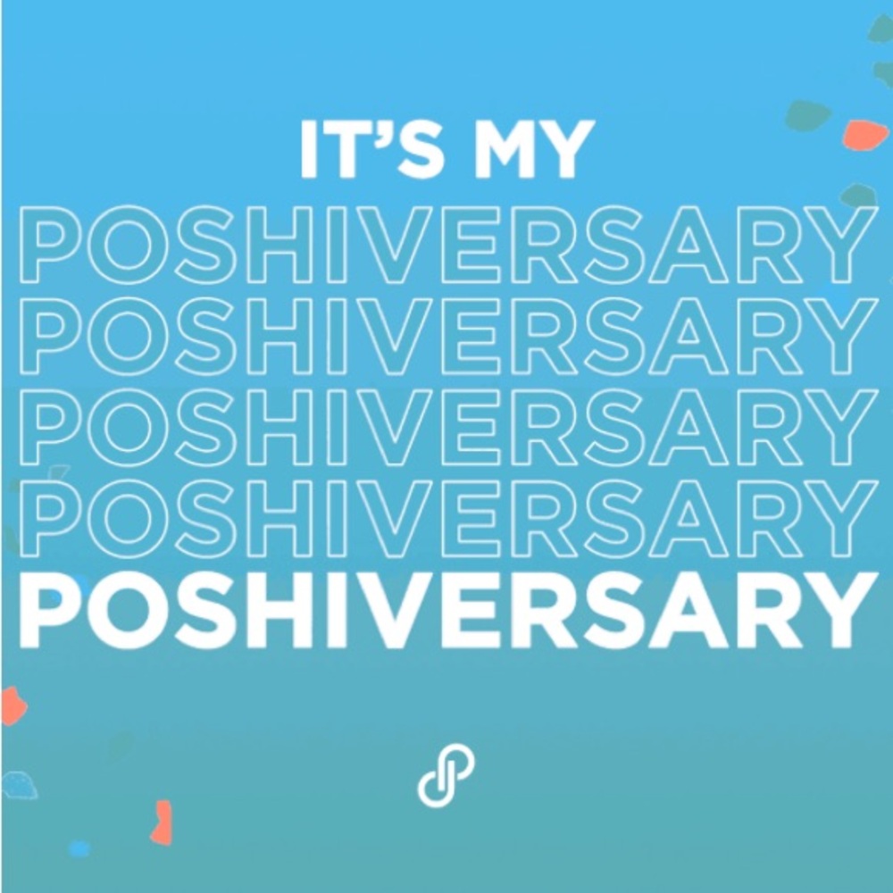 Happy Poshiversary to Me!! 🥳💛🎉4 years!
40%! off every item- today only!!